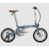 Vélo pliant électrique UTO OG16 bleu satin