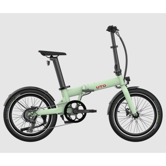 Vélo pliant électrique UTO OG20 (504 Wh) vert sauge