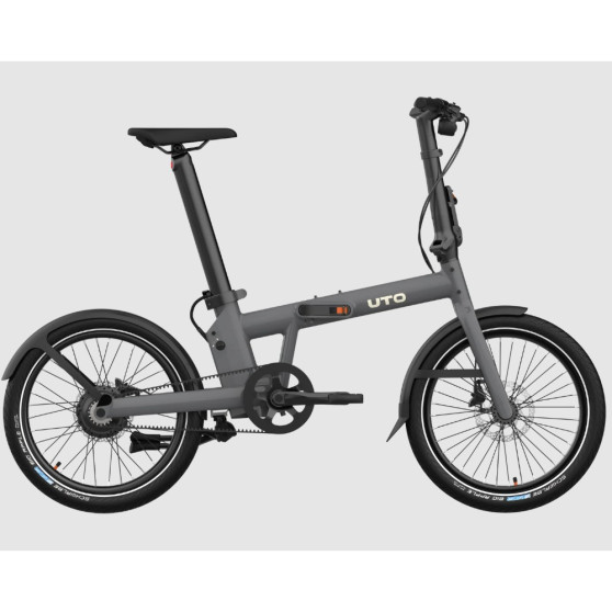 Vélo pliant électrique UTO PRO20 gris anthracite