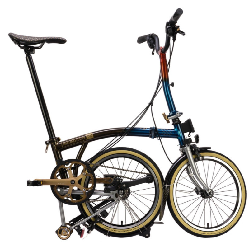 Vélo pliant Brompton C Line 1975 Edition pliage