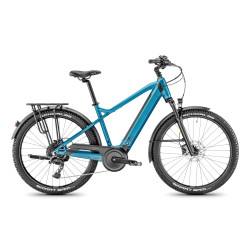 Vélo randonnée électrique Moustache Samedi 27 Xroad ES bleu pétrole