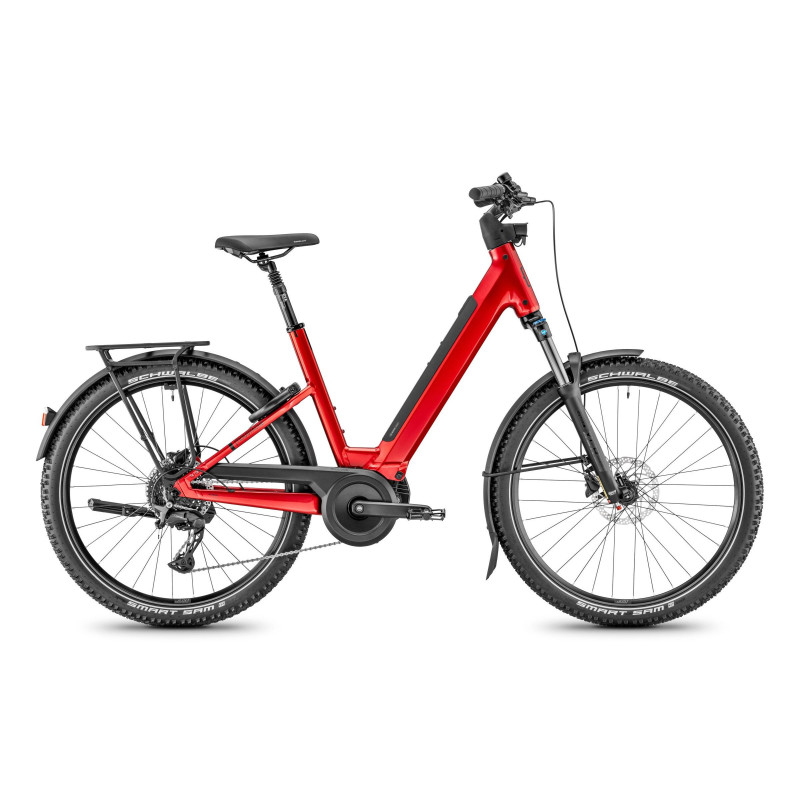 Vélo randonnée électrique Moustache Samedi 27 Xroad 4 rouge