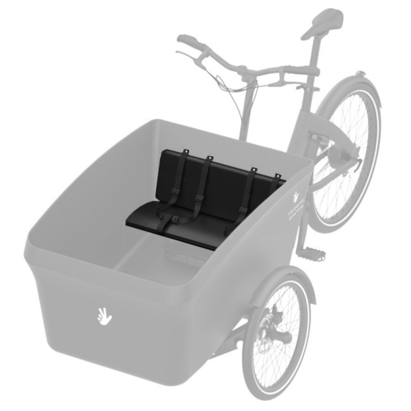 Banc passager Triobike Boxter noir