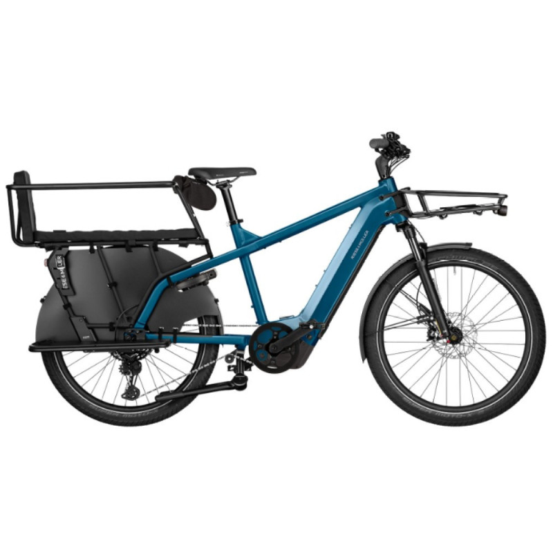 Vélo cargo électrique Riese & Müller Multicharger3 Family petrol/black