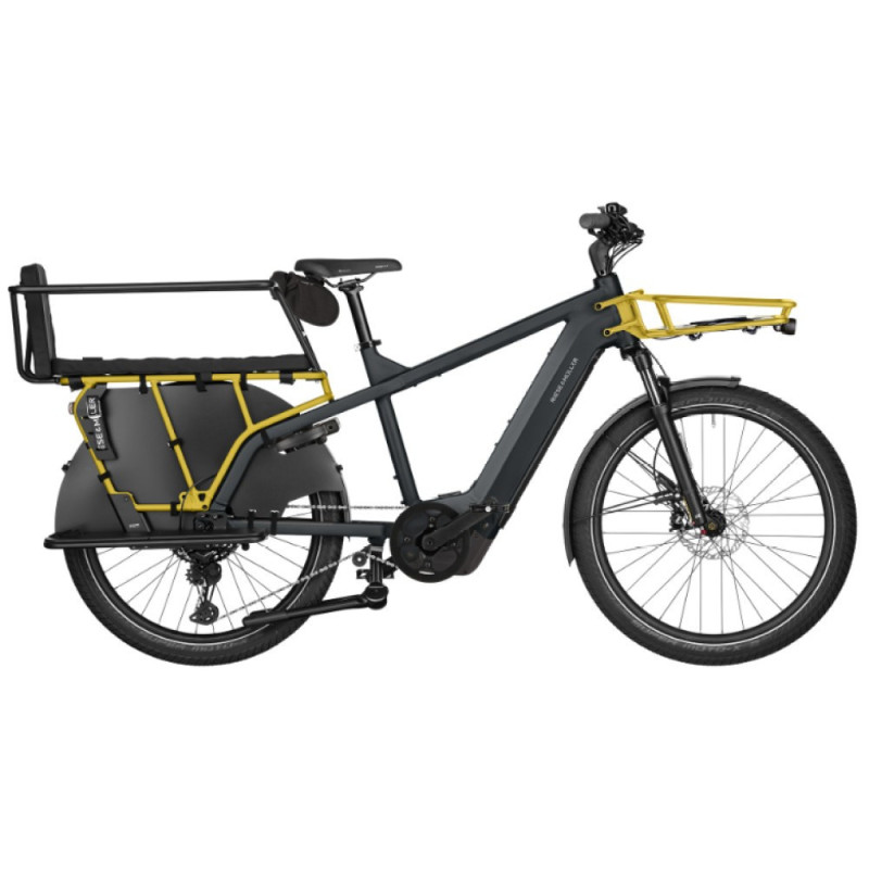 Vélo cargo électrique Riese & Müller Multicharger3 Family utility grey/curry
