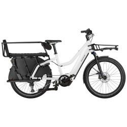 Vélo cargo électrique Riese & Müller Multicharger3 Mixte Family pearl white/black