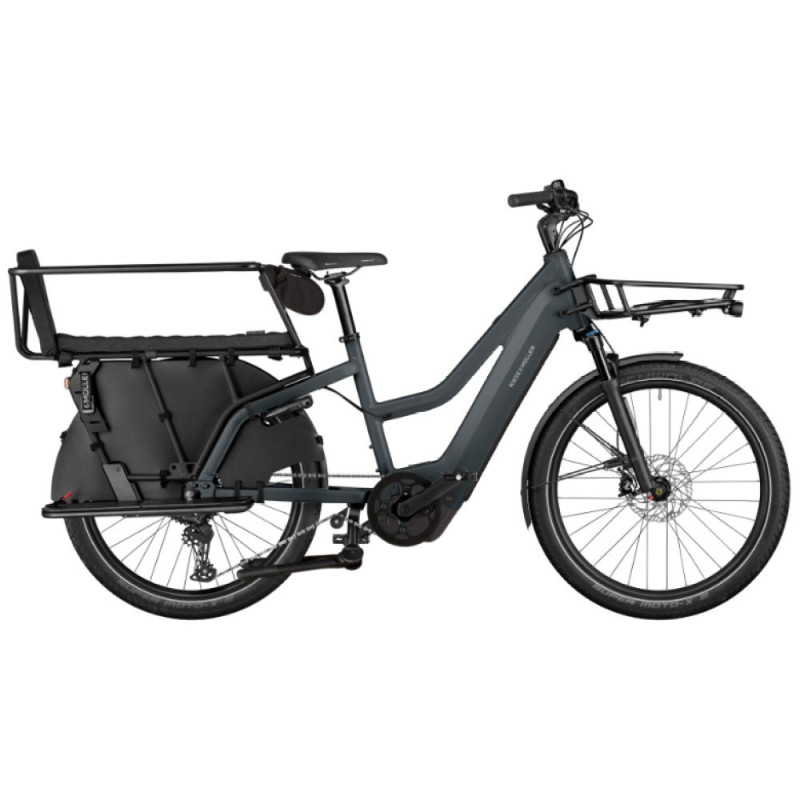 Vélo cargo électrique Riese & Müller Multicharger3 Mixte Family utility grey/black