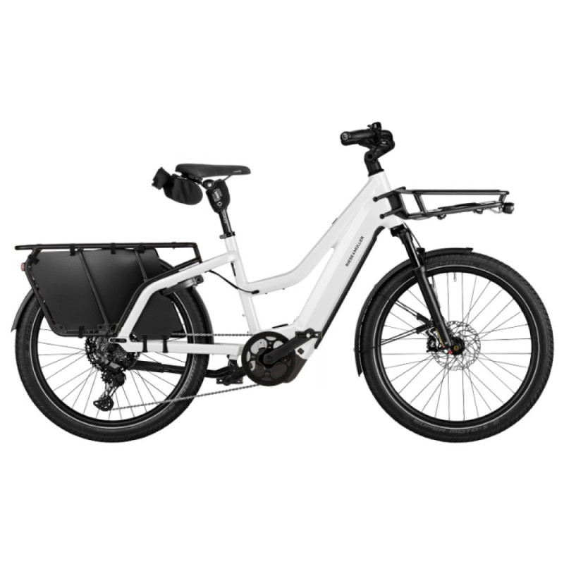 Vélo cargo électrique Riese & Müller Multicharger3 Mixte touring pearl white/black