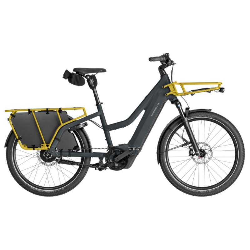 Vélo cargo électrique Riese & Müller Multicharger3 Mixte vario utility grey/curry