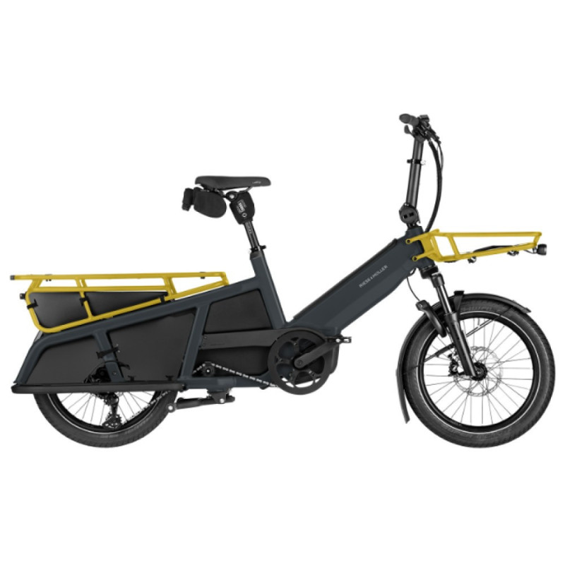 Vélo cargo électrique Riese & Müller Multitinker2 touring utility grey/curry