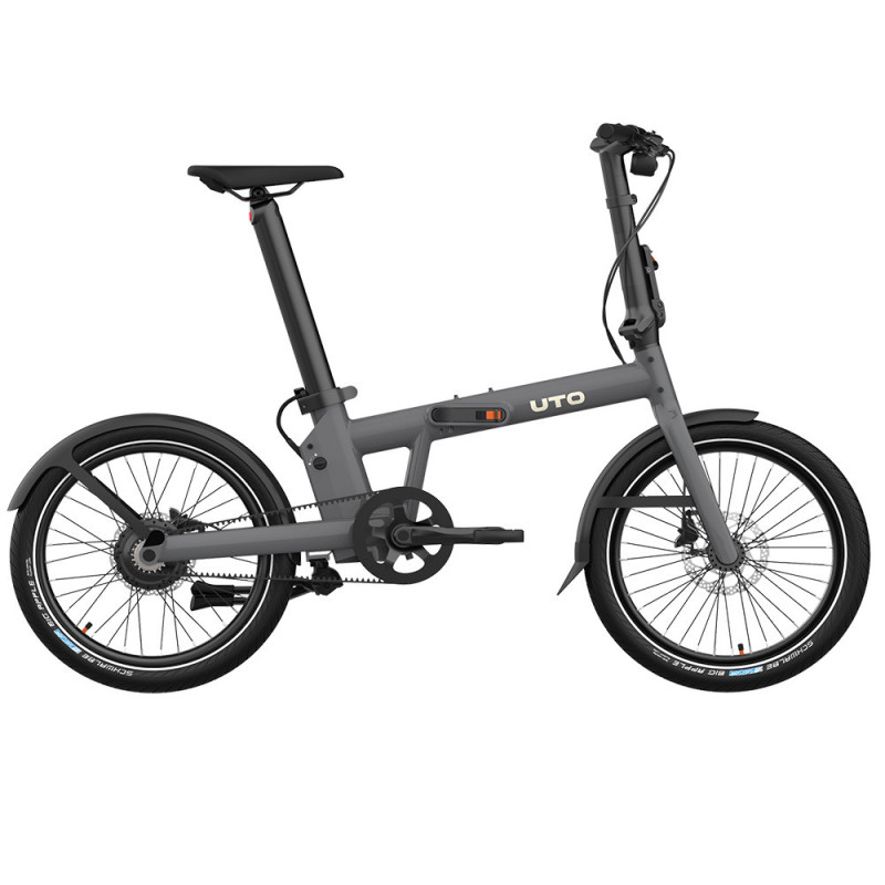 Vélo pliant électrique UTO PRO20 gris anthracite