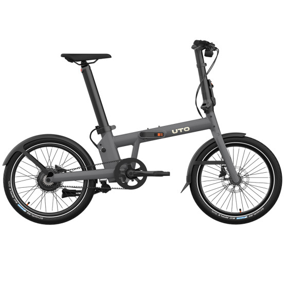 Vélo pliant électrique UTO PRO20 gris anthracite