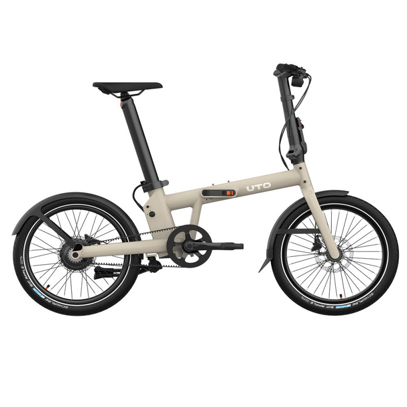 Vélo pliant électrique UTO PRO20 taupe satin