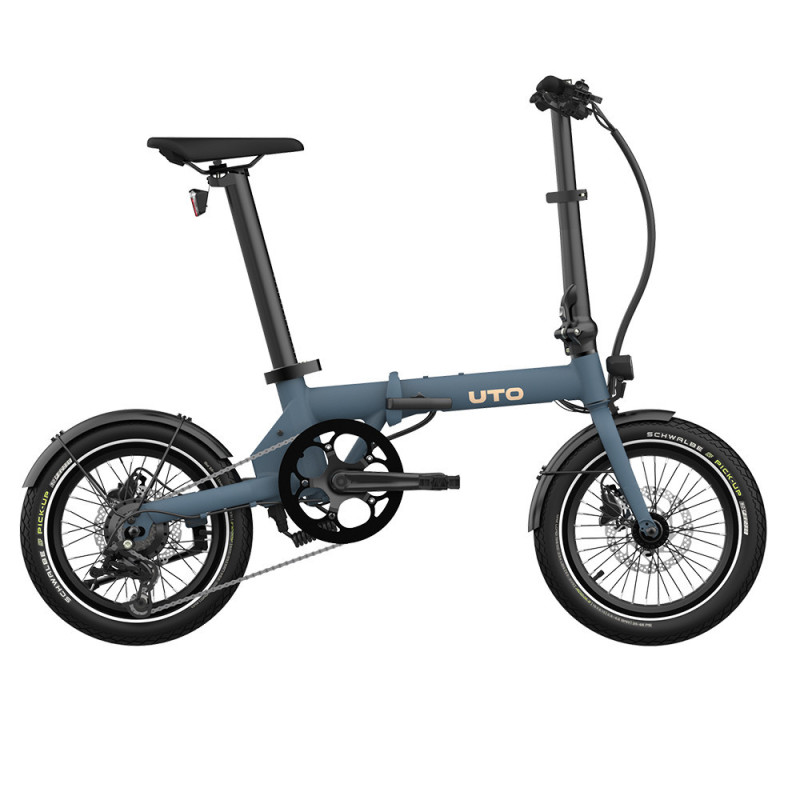 Vélo pliant électrique UTO OG16 bleu océan