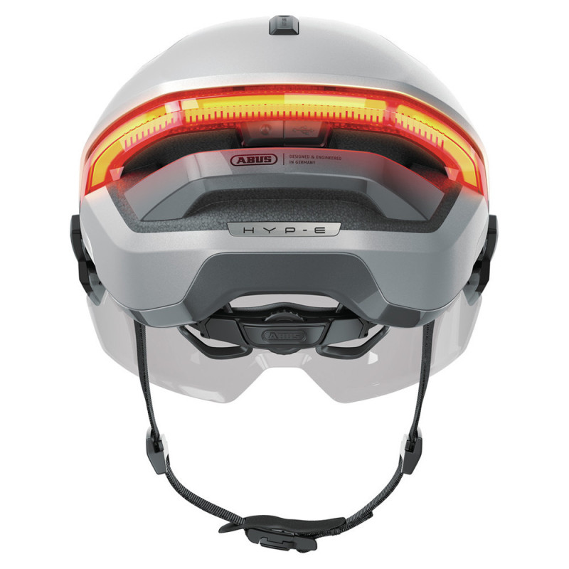 Casque vélo Abus Hyp-E BL.ACE feu arrière