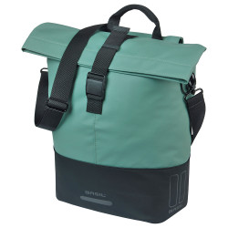 Sacoche vélo Basil Cove Shopper MIK Hooks silvergreen/black