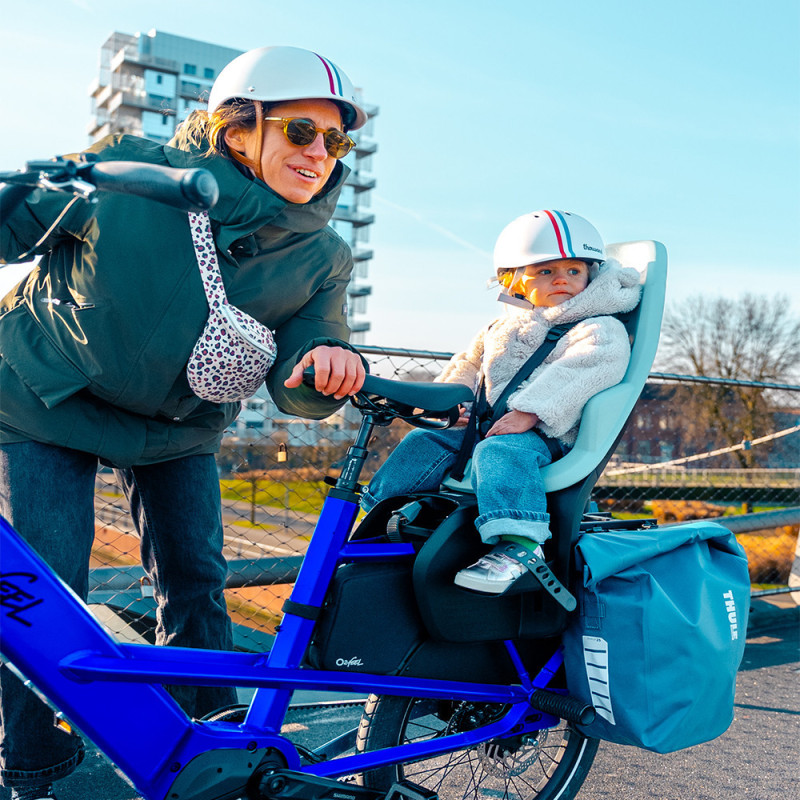 Vélo cargo électrique O2feel Buzz 8 sweet blue