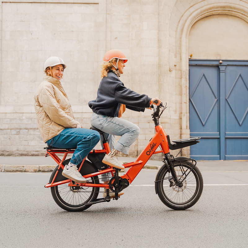 Vélo cargo électrique O2feel Buzz 8 sweet blue