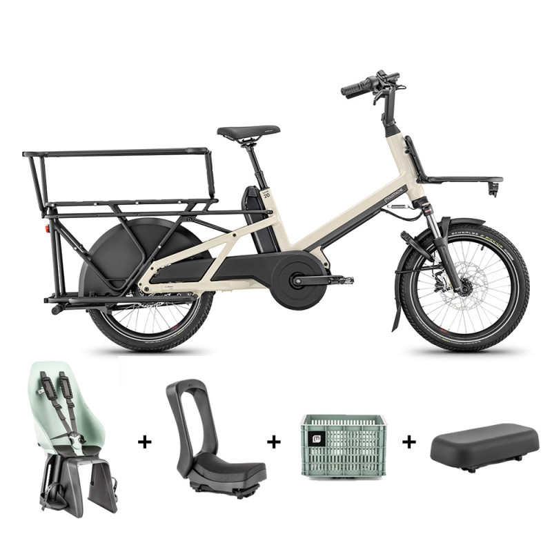 Vélo cargo électrique Moustache Lundi 20 Cargo 5 - Cyclable