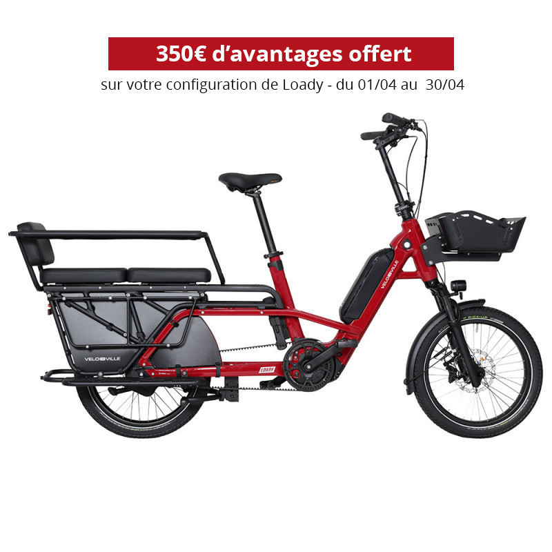 Vélo cargo électrique VELO DE VILLE Loady 900