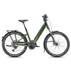 Vélo de randonnée électrique Moustache Samedi 27 Xroad 6 - 800 Wh - Dark oak Green