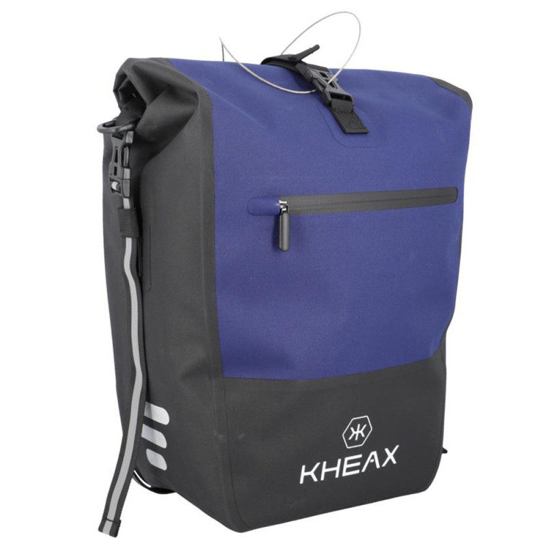 Sacoche de vélo arrière Kheax Izoard Edge 31L Bleu électrique