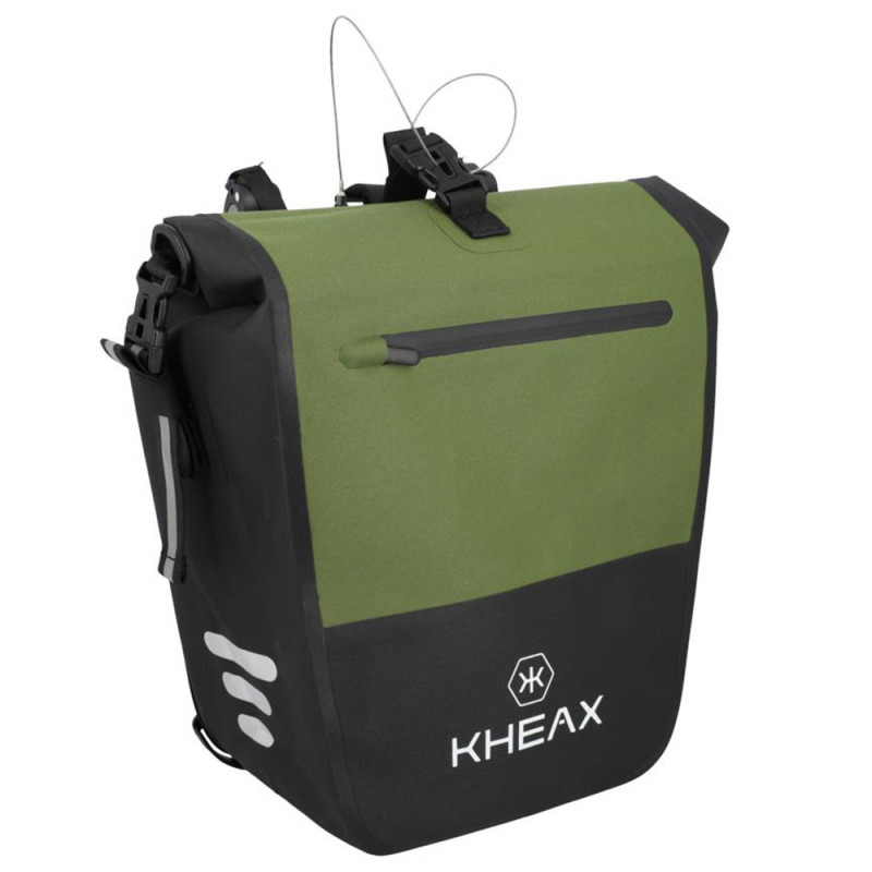 Sacoche de vélo arrière Kheax Izoard Edge 31L Kaki