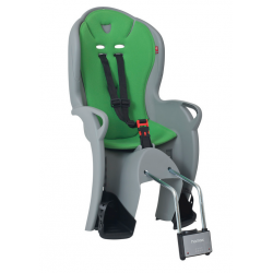 Porte-bébé vélo arrière sur cadre Hamax Kiss Gris/Vert