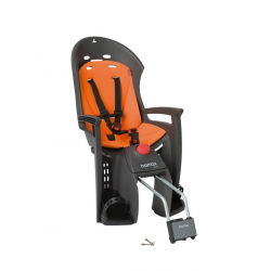Porte-bébé vélo arrière sur cadre Hamax Siesta Gris/Orange
