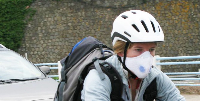 masque anti pollution cycliste