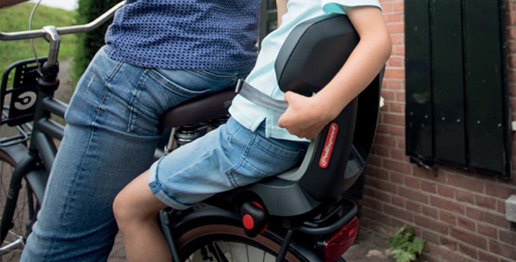 Siège vélo enfant 6 à 10 ans avec cales-pieds et pare jupe - Jean Fourche