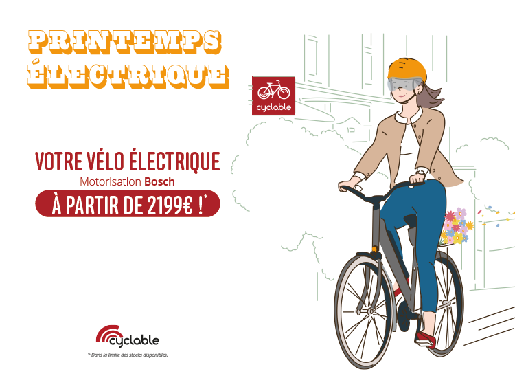 Printemps électrique : votre VAE moteur Bosch à partir de 2199€