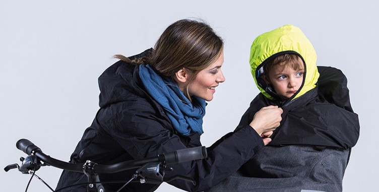 Housse de pluie pour siège de vélo enfant