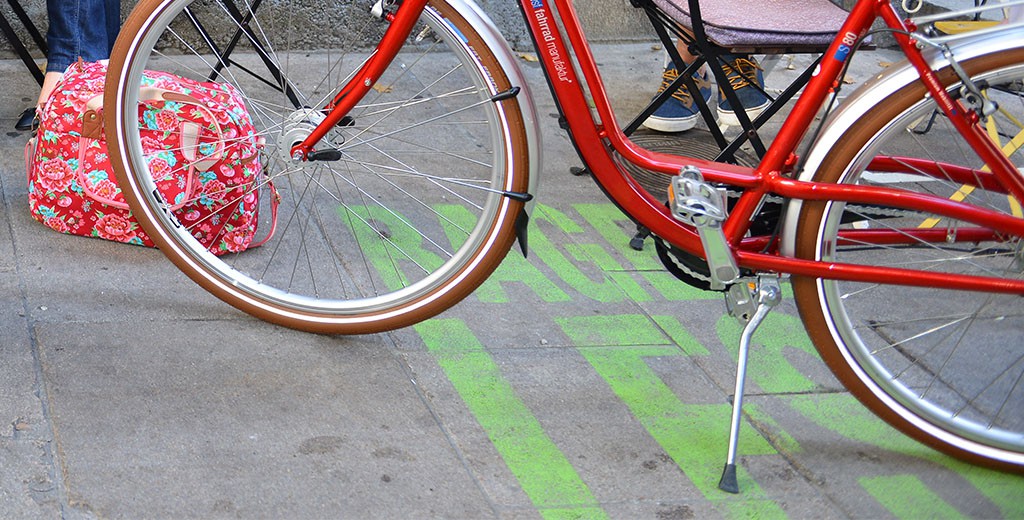 Béquille double vélo (centrale)