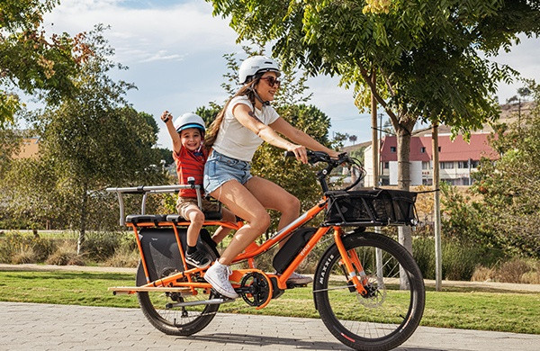 Grande remorque vélo pliante pour transport de charges lourdes