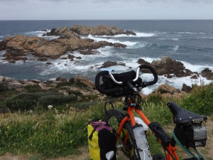 Vélo face à la mer