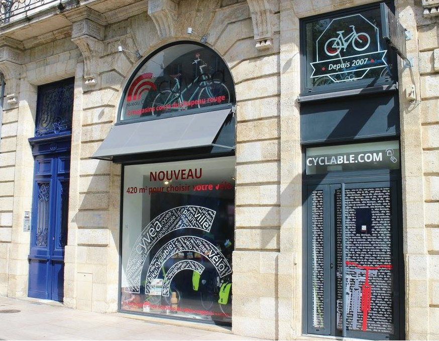 Cyclable Bordeaux vue extérieure