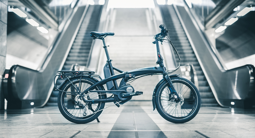 Un vélo pliant électrique Bosch chez Tern