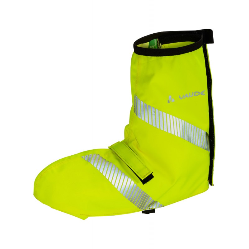 Sur-chassures vélo jaune fluo haute visibilité