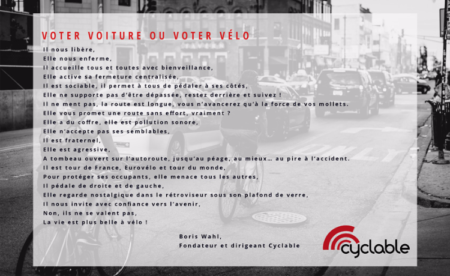 Voter voiture ou voter vélo ?