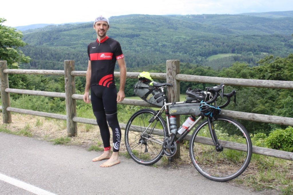 Laurent, cycliste participant à la born to ride