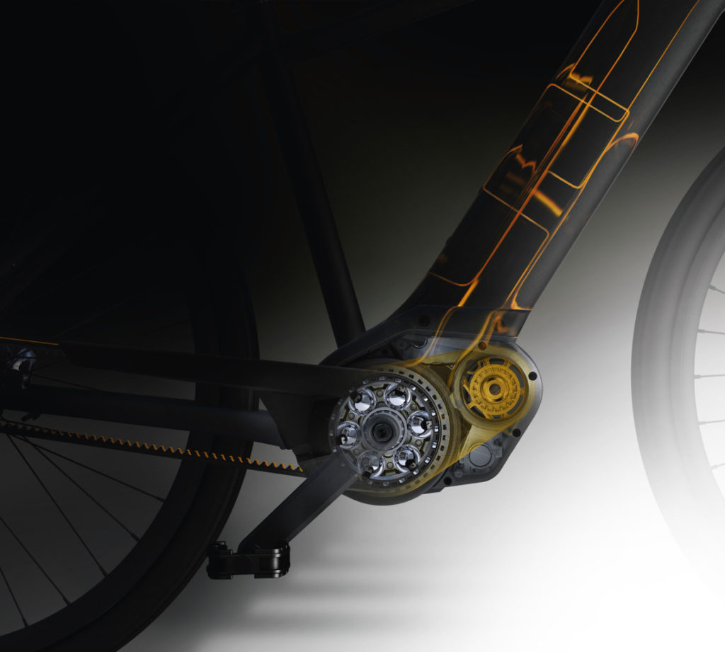 Détail motorisation ebike continental 48V