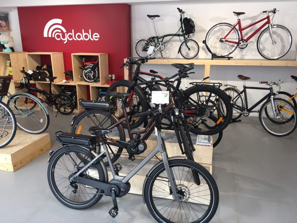 Vélos électriques moustache dans le magasin Cyclable Rueil