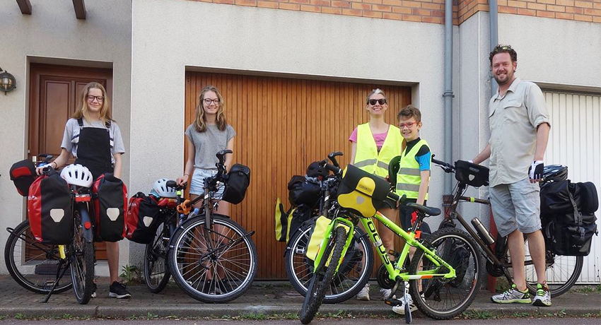 Une année à vélo en famille