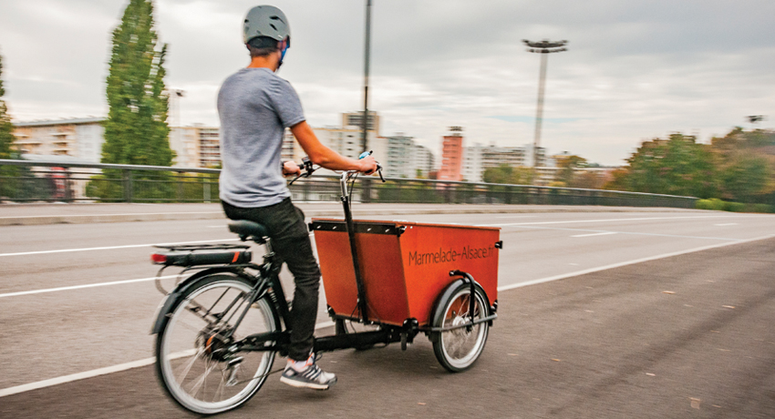 Quentin : livraison à bord de son triporteur Babboe