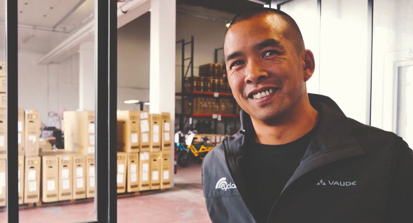 Portrait de Cyclable : Xuan, chef d’équipe logistique