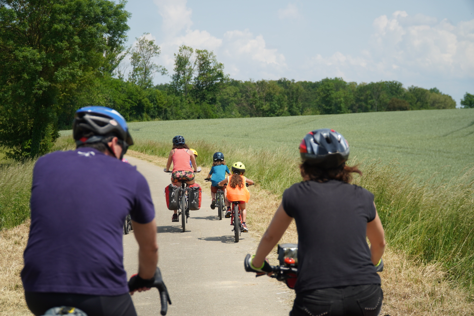 Idée week-end vélo : débuter en famille sur la Voie Bressane