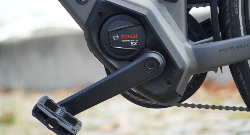 Le moteur Performance Line SX qui équipe le Kalkhoff Endeavour L. L'unité motrice la plus légère de la gamme Bosch.